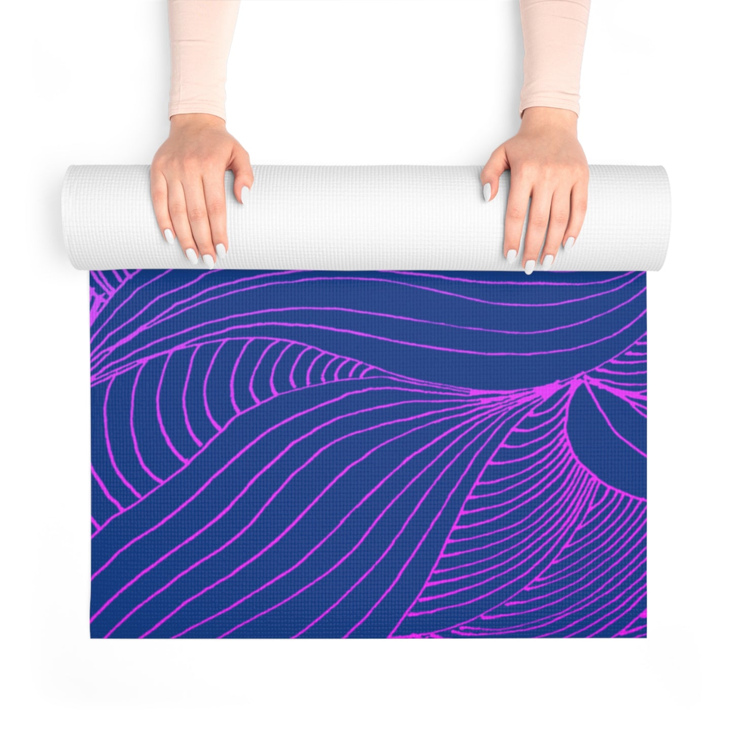 Tranquil Waves Foam Yoga Mat - Comfortable Non-Slip Exercise Mat for All Levels