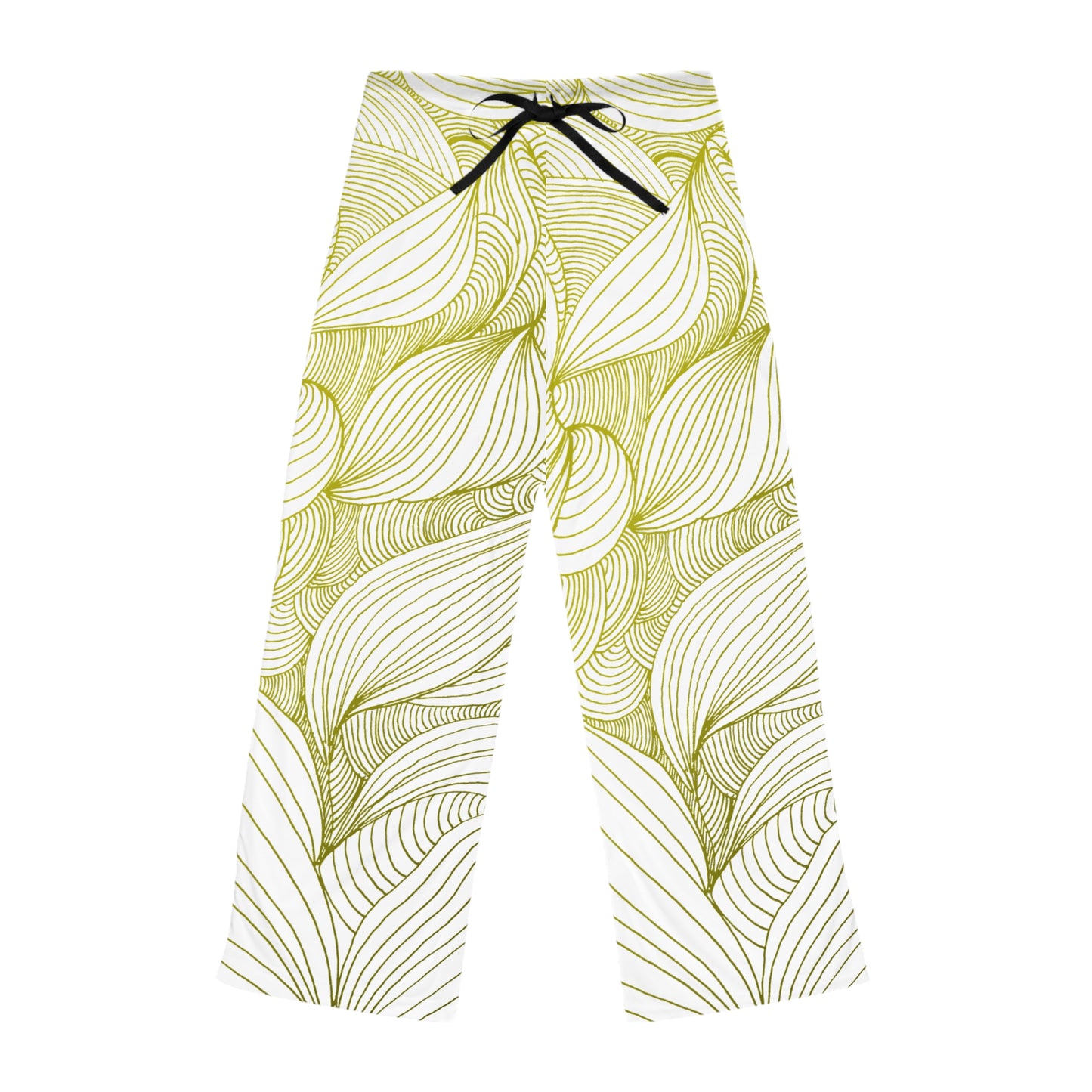 Stylish Women's Pajama Pants with Colorful Leaf Design