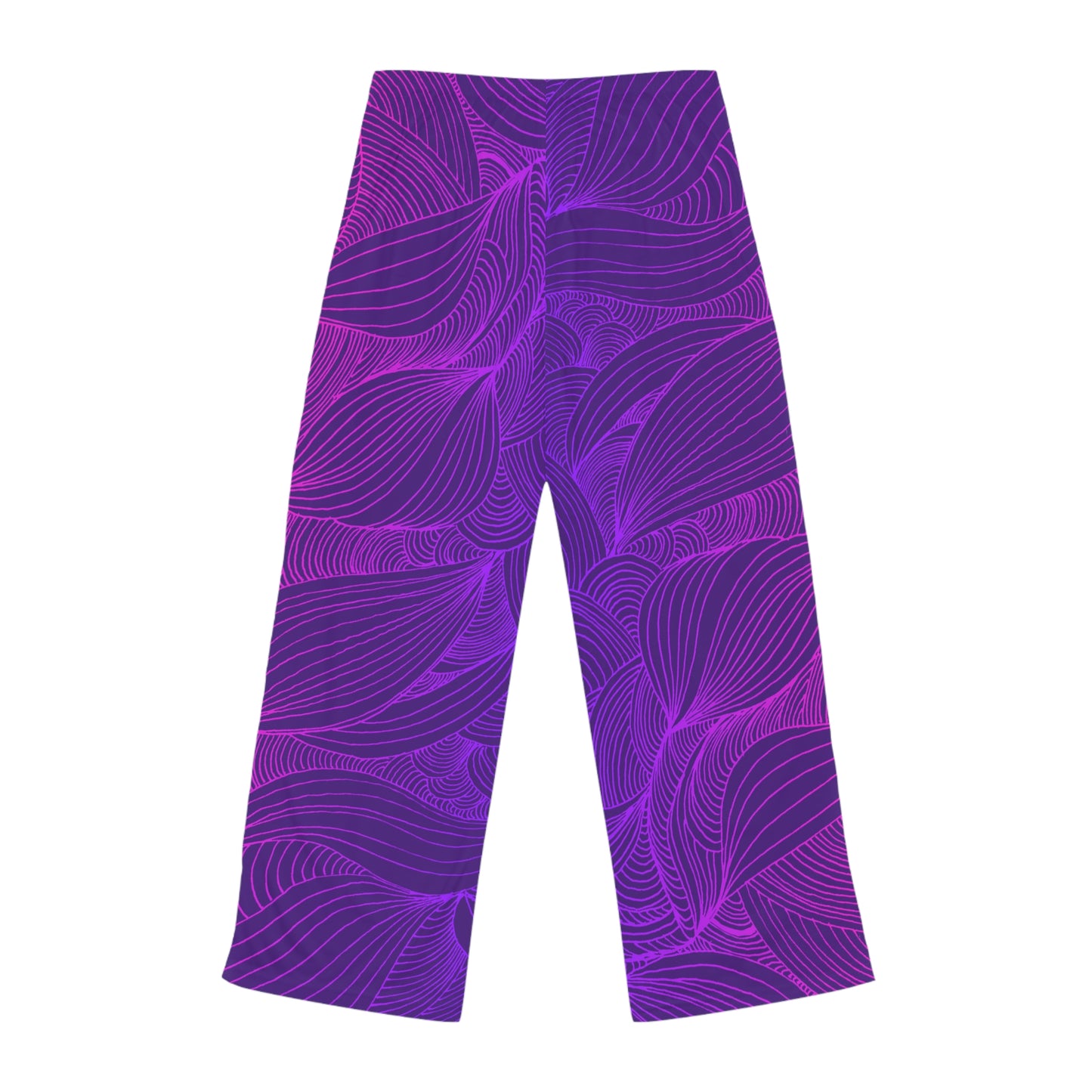 Stylish Women's Pajama Pants with Colorful Leaf Design