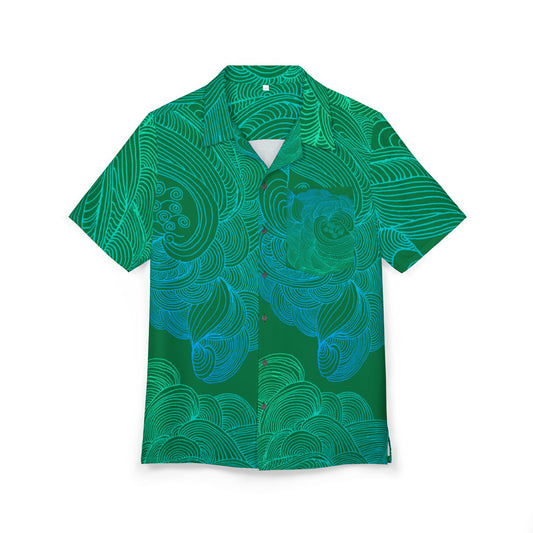 Unisex Hawaiian Button-Down Shirt - Tropical Summer Vibes