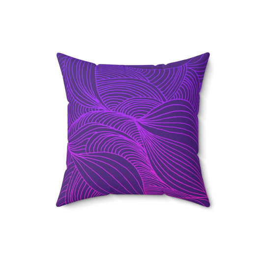 Whispers of Comfort-Spun Polyester Square Pillow