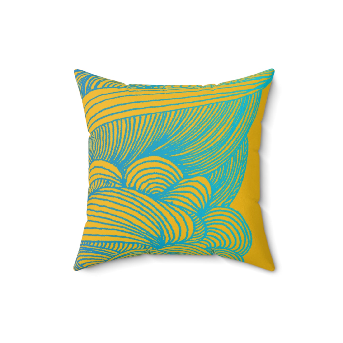 Whispers of Comfort-Spun Polyester Square Pillow