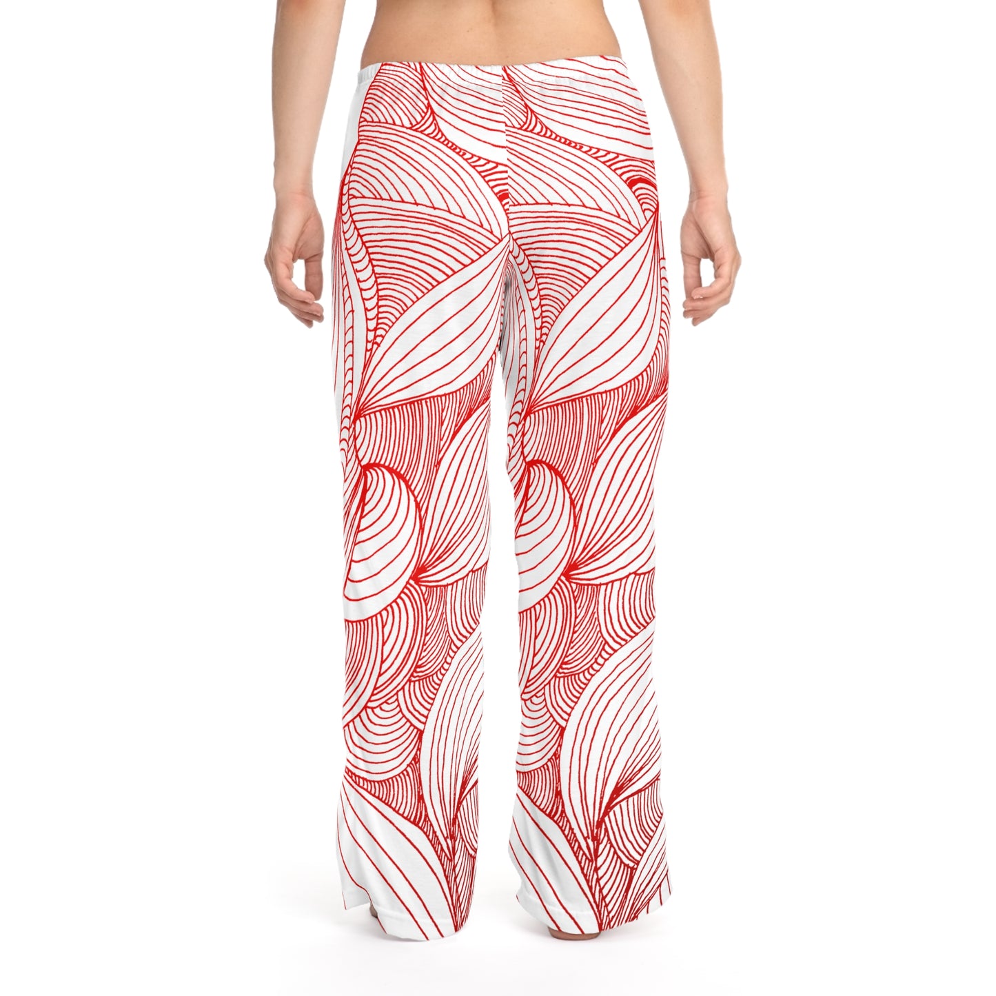 Stylish Women's Pajama Pants with Colorful Leaf Design