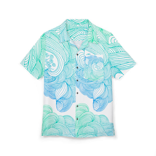 Unisex Hawaiian Button-Down Shirt - Tropical Summer Vibes