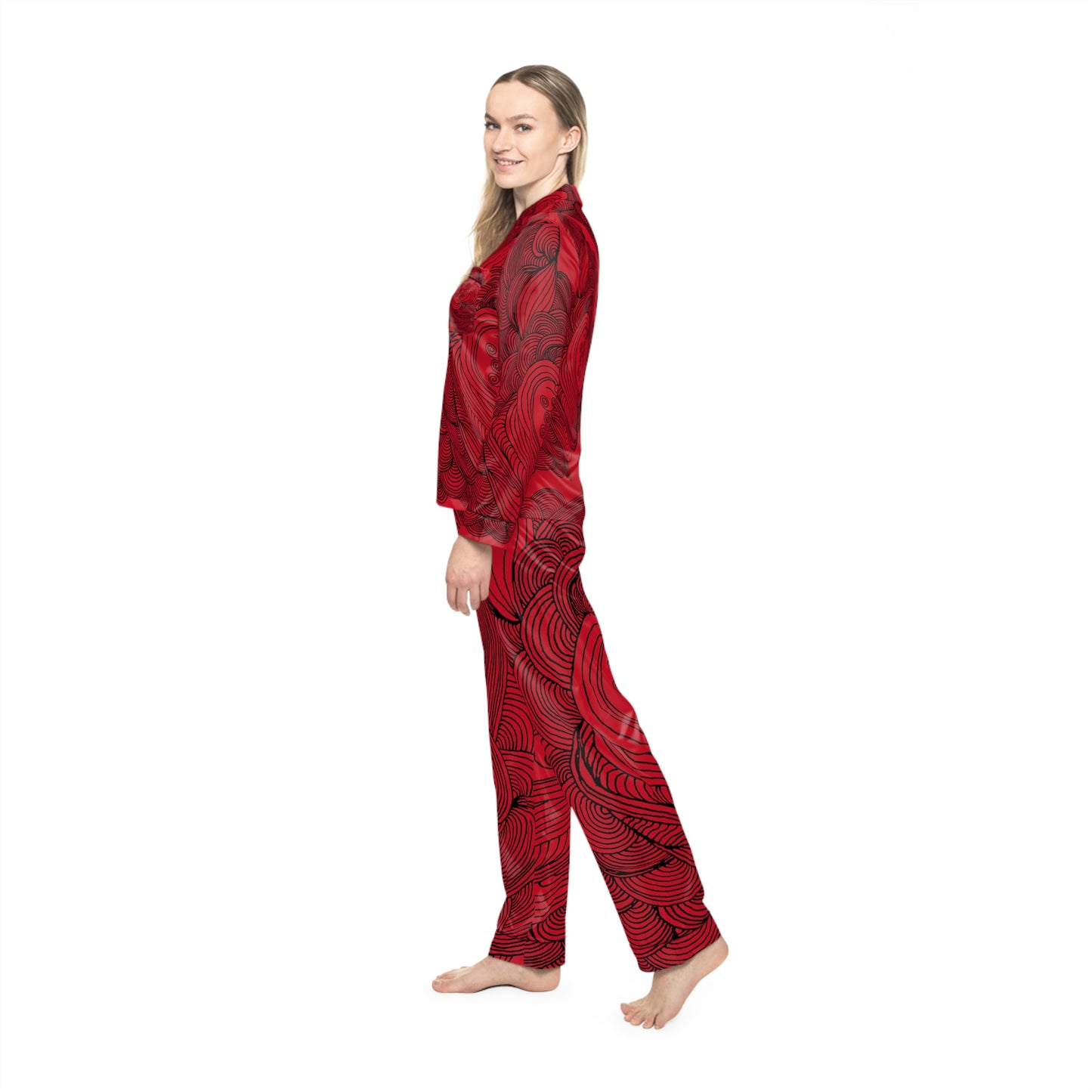 Women's Satin Pajama Set - Elegant Sleepwear