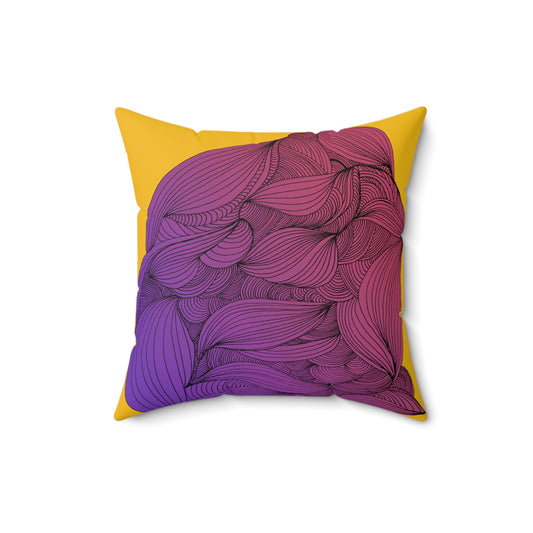 Whispers of Comfort-Spun Polyester Square Pillow
