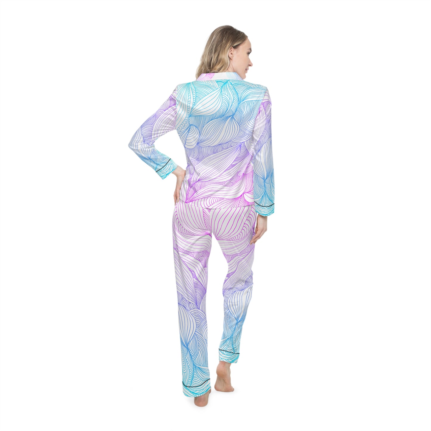 Women's Satin Pajama Set - Elegant Sleepwear