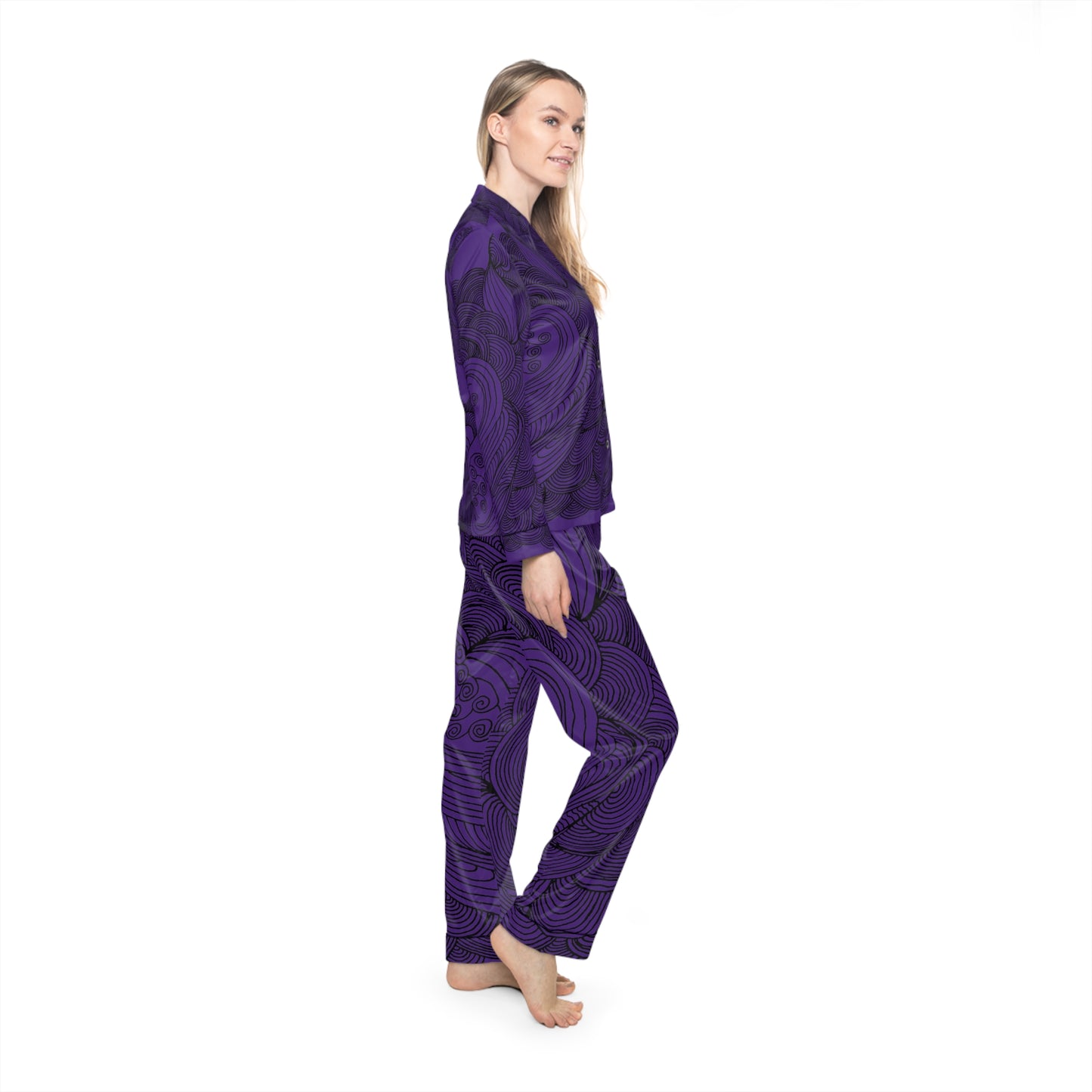 Women's Satin Pajama Set - Elegant Sleepwear