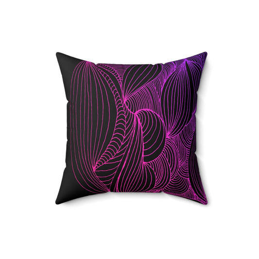 Whispers of Comfort-Spun Polyester Square Pillow
