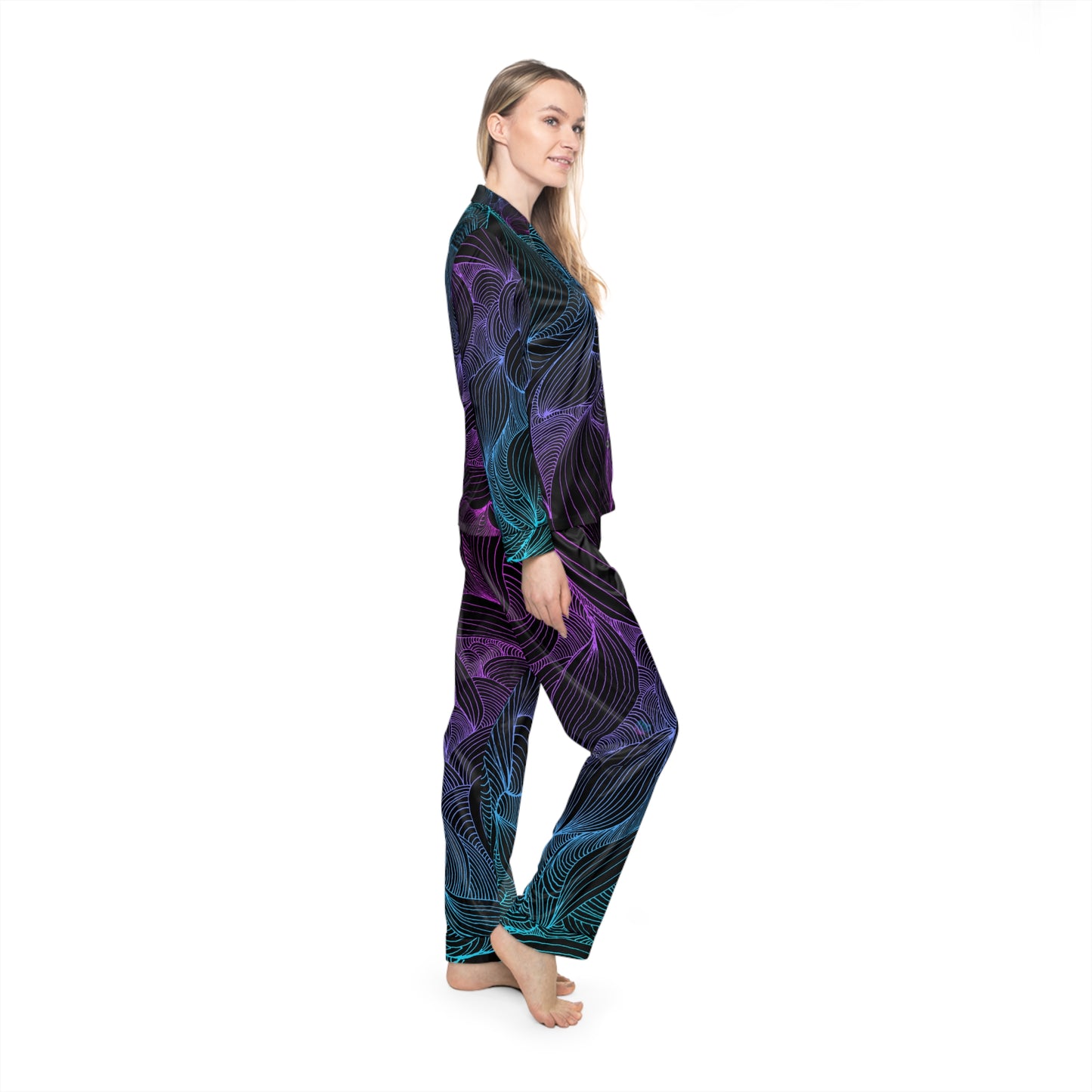 Women's Satin Pajama Set - Elegant Sleepwear