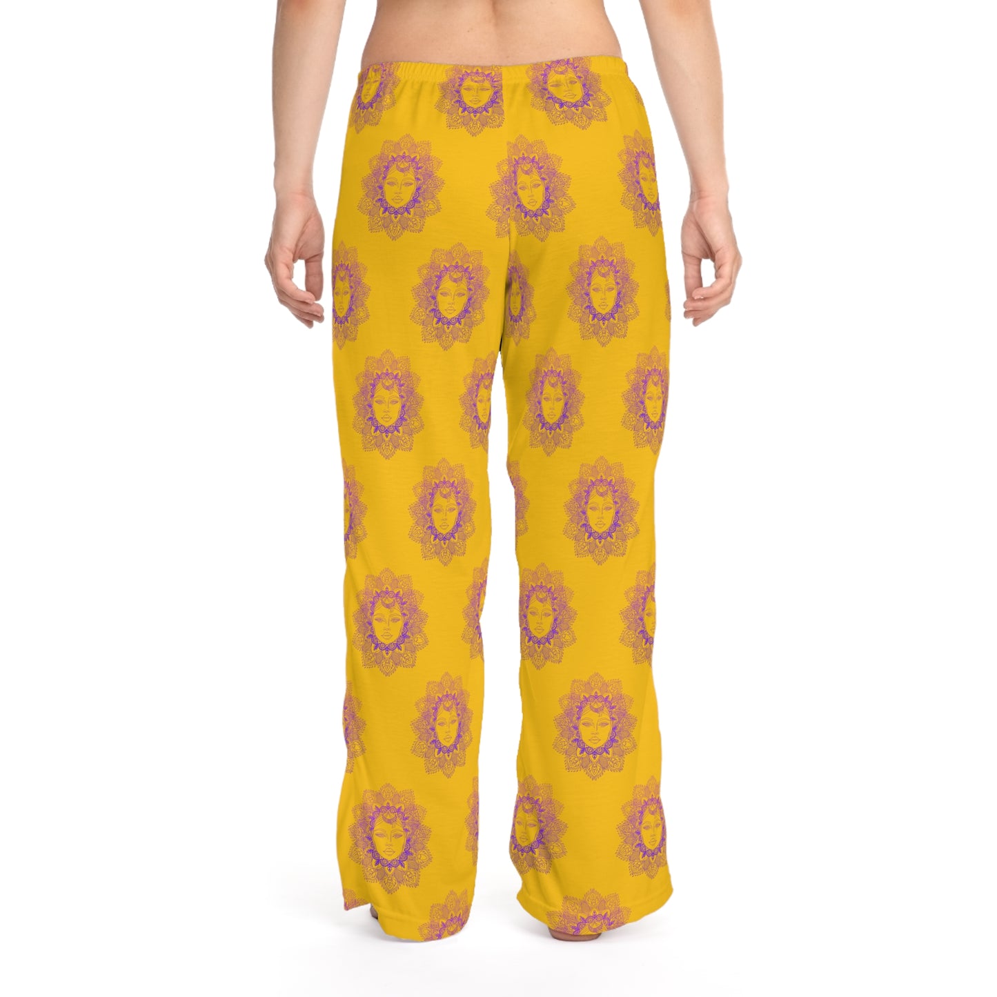Stylish Women's Pajama Pants with Colorful Leaf Design
