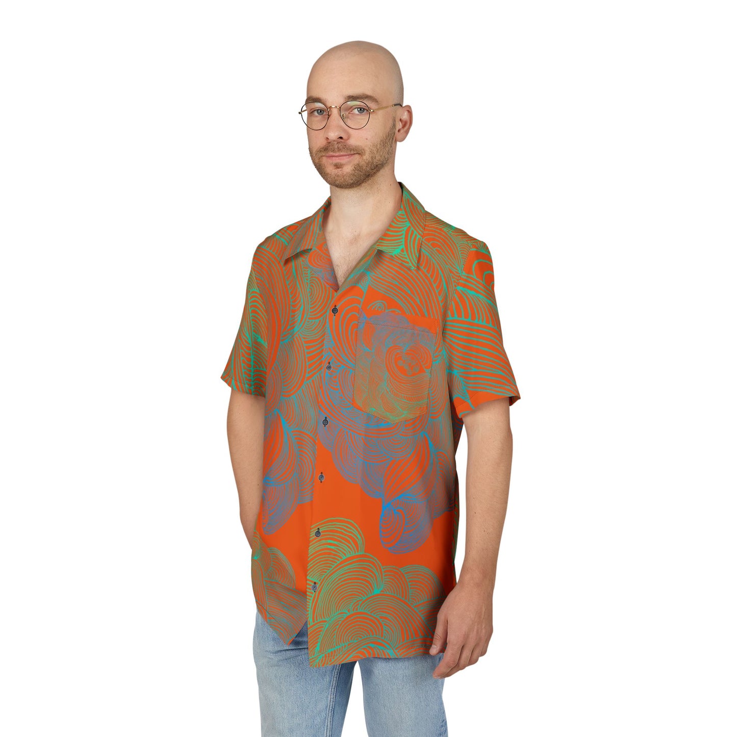 Unisex Hawaiian Button-Down Shirt - Tropical Summer Vibes