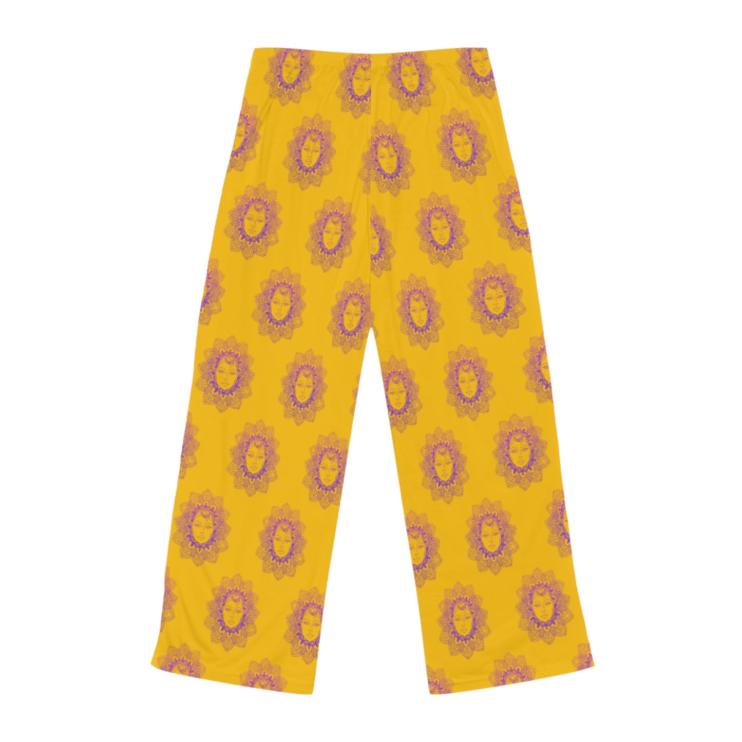 Stylish Women's Pajama Pants with Colorful Leaf Design