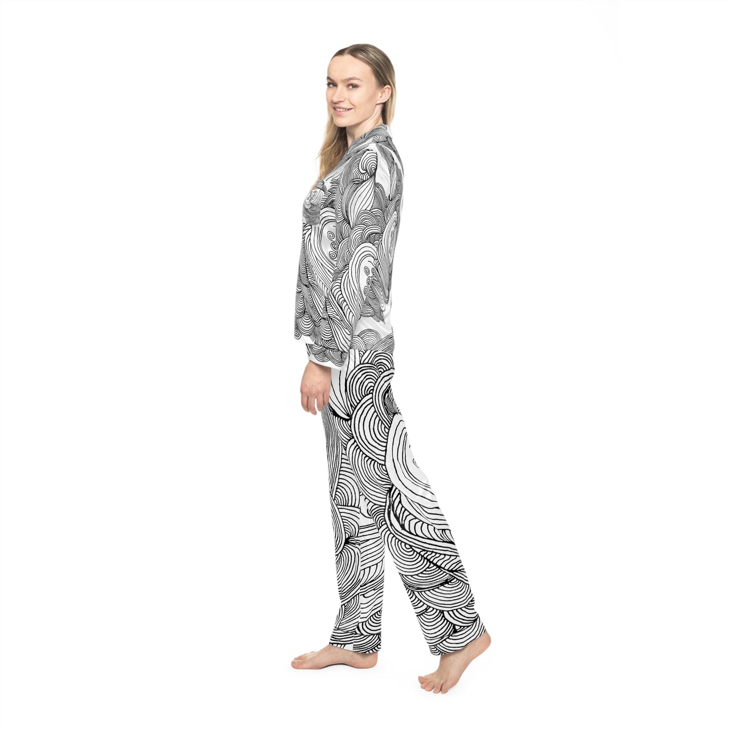 Women's Satin Pajama Set - Elegant Sleepwear