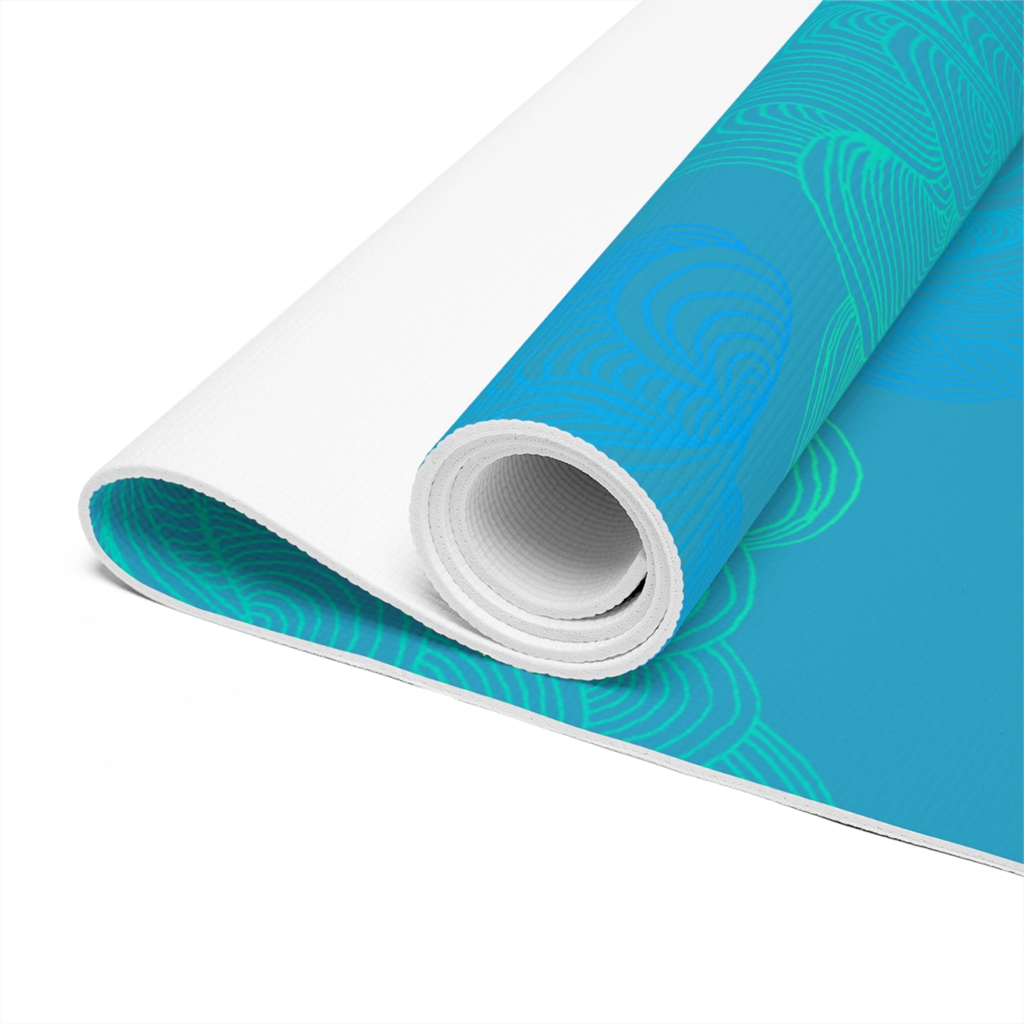 Tranquil Waves Foam Yoga Mat - Comfortable Non-Slip Exercise Mat for All Levels