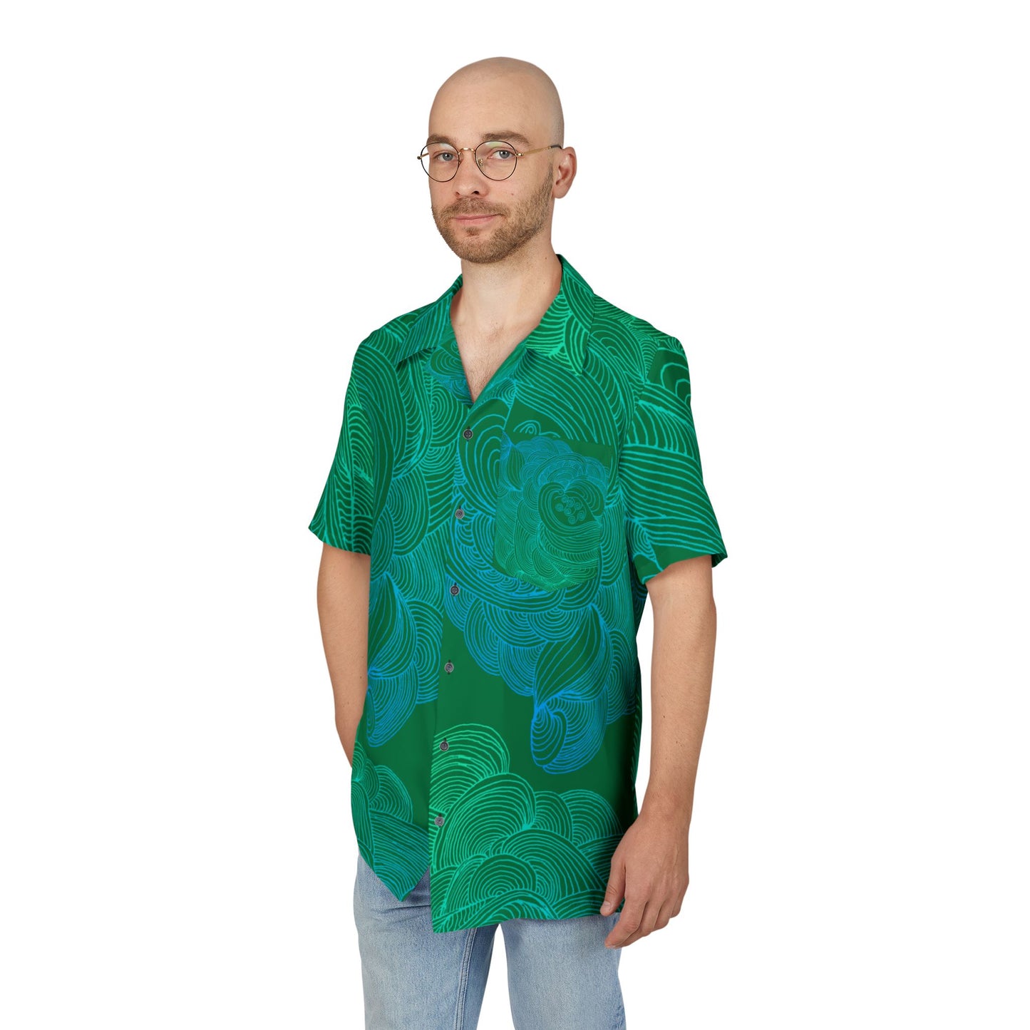 Unisex Hawaiian Button-Down Shirt - Tropical Summer Vibes