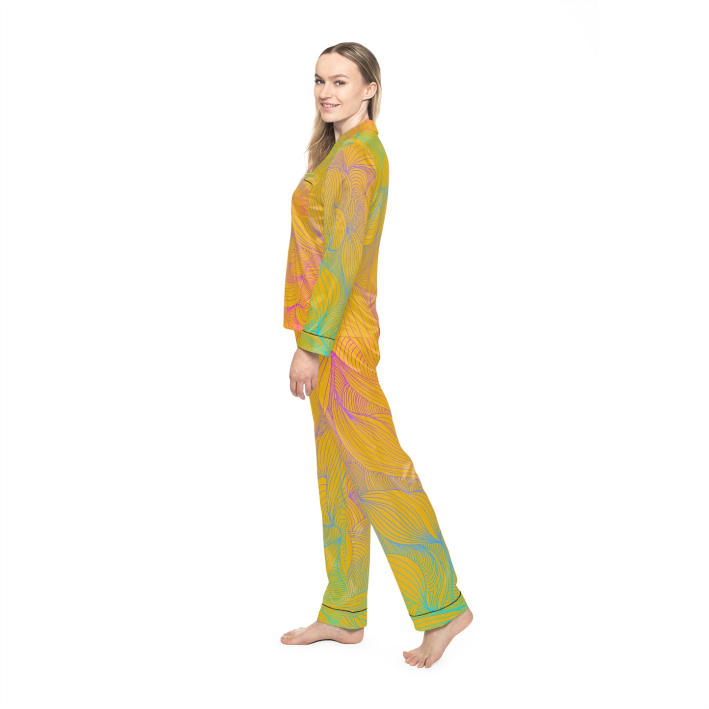 Women's Satin Pajama Set - Elegant Sleepwear