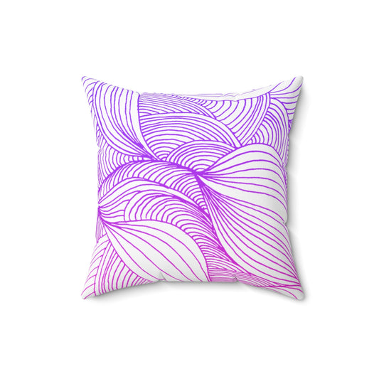Whispers of Comfort-Spun Polyester Square Pillow