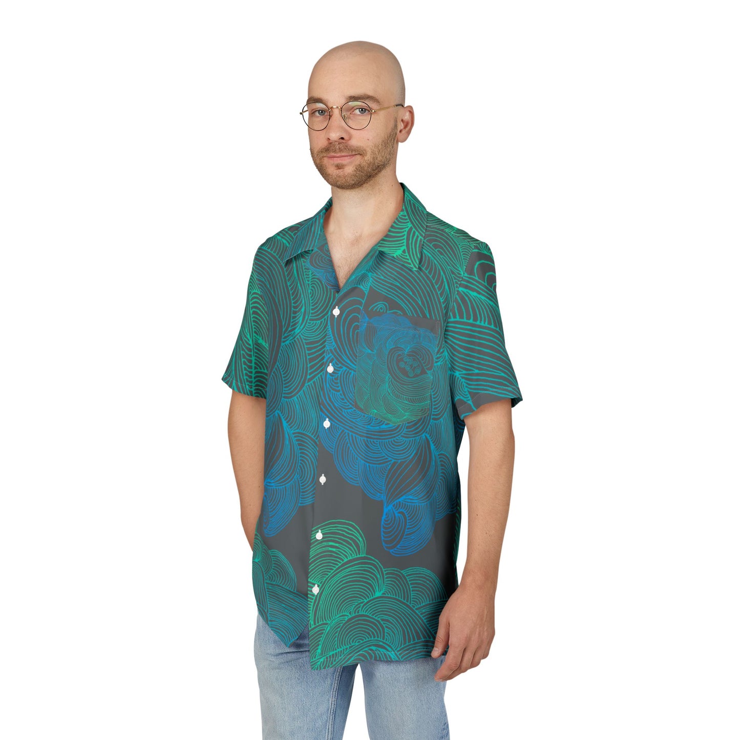 Unisex Hawaiian Button-Down Shirt - Tropical Summer Vibes
