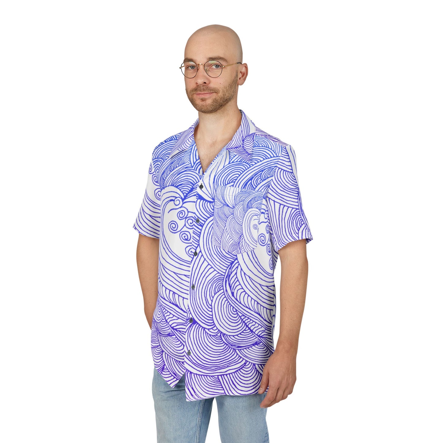 Unisex Hawaiian Button-Down Shirt - Tropical Summer Vibes