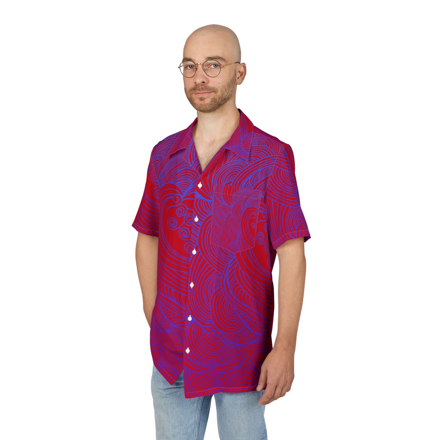 Unisex Hawaiian Button-Down Shirt - Tropical Summer Vibes