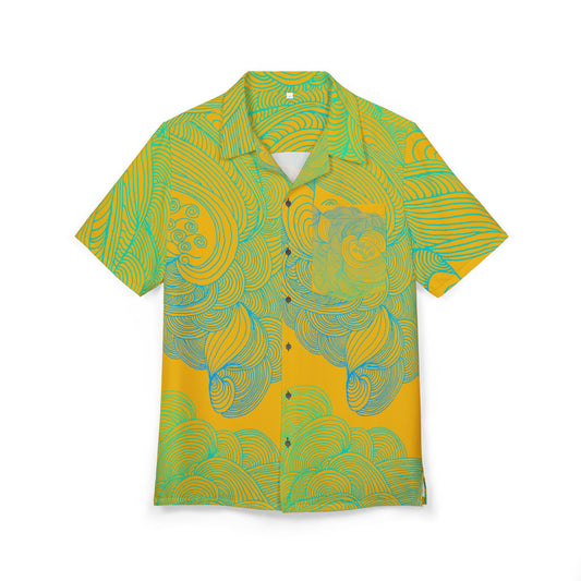 Unisex Hawaiian Button-Down Shirt - Tropical Summer Vibes