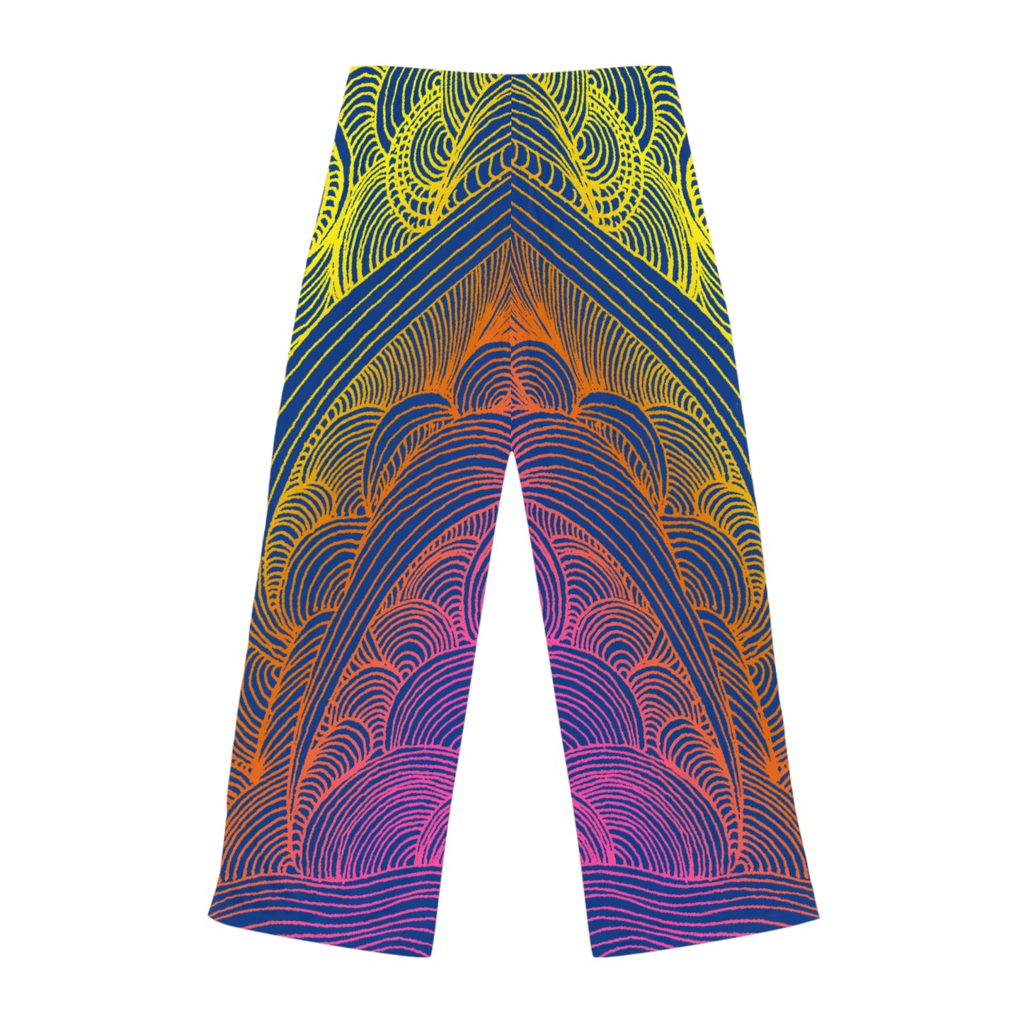Stylish Women's Pajama Pants with Colorful Leaf Design