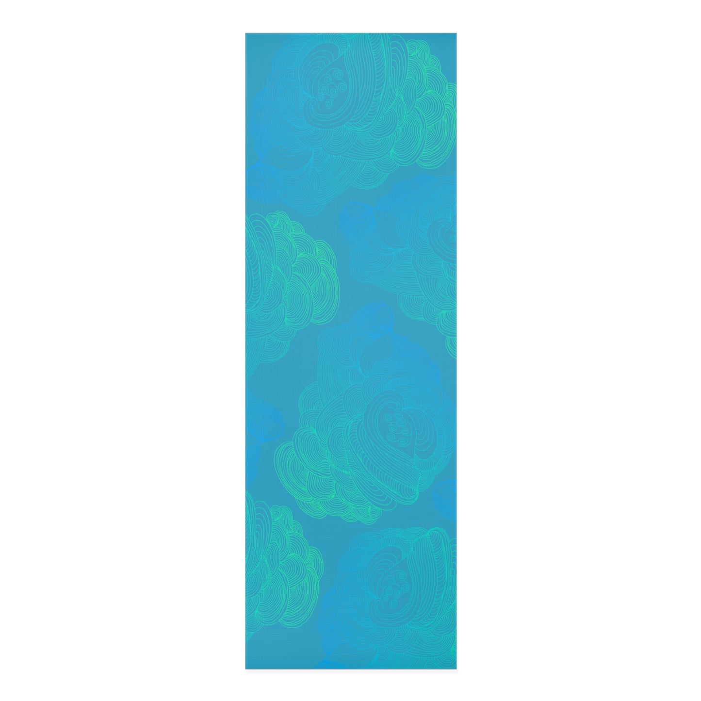 Tranquil Waves Foam Yoga Mat - Comfortable Non-Slip Exercise Mat for All Levels