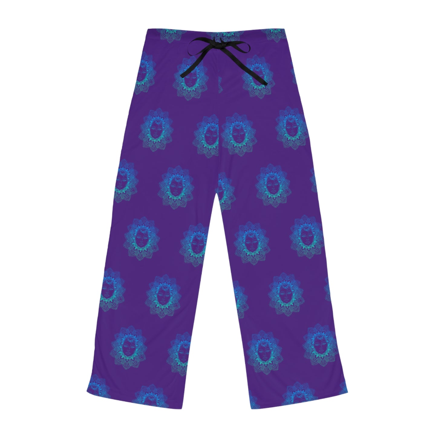 Stylish Women's Pajama Pants with Colorful Leaf Design