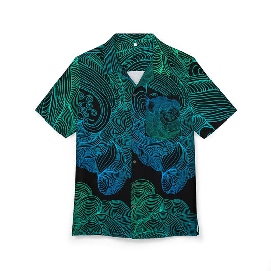 Unisex Hawaiian Button-Down Shirt - Tropical Summer Vibes