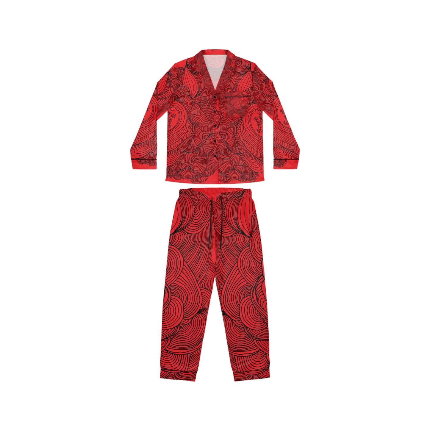 Women's Satin Pajama Set - Elegant Sleepwear