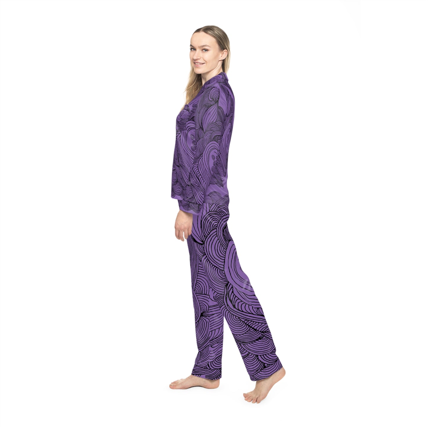 Women's Satin Pajama Set - Elegant Sleepwear