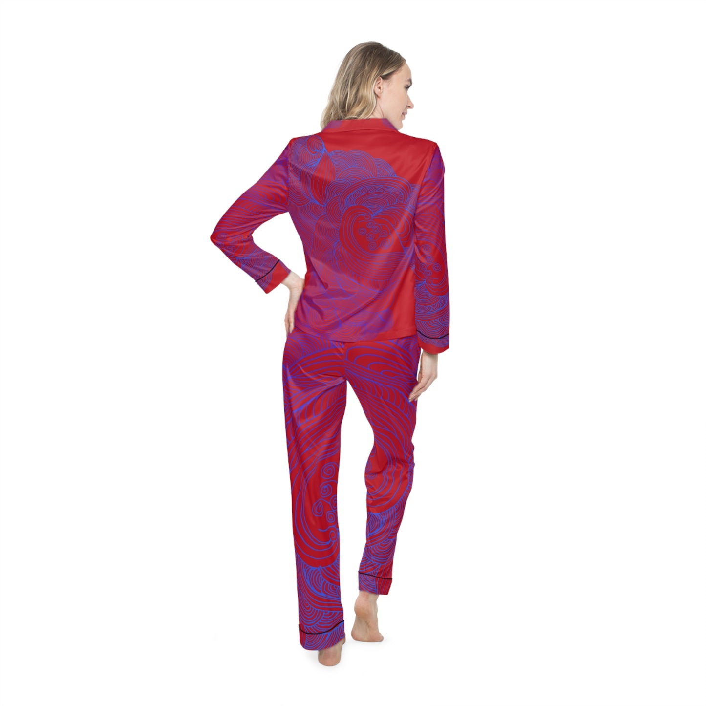 Women's Satin Pajama Set - Elegant Sleepwear