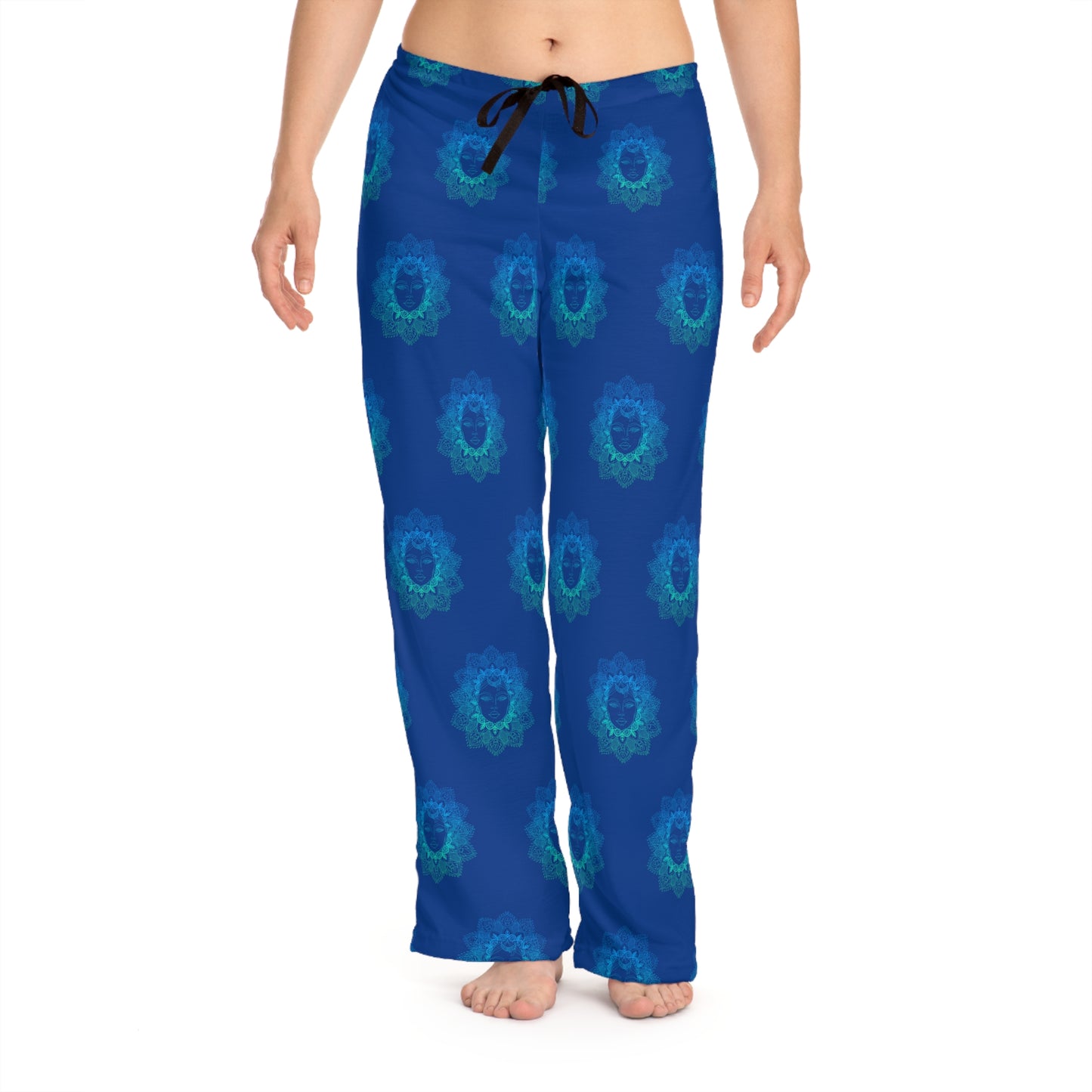 Stylish Women's Pajama Pants with Colorful Leaf Design