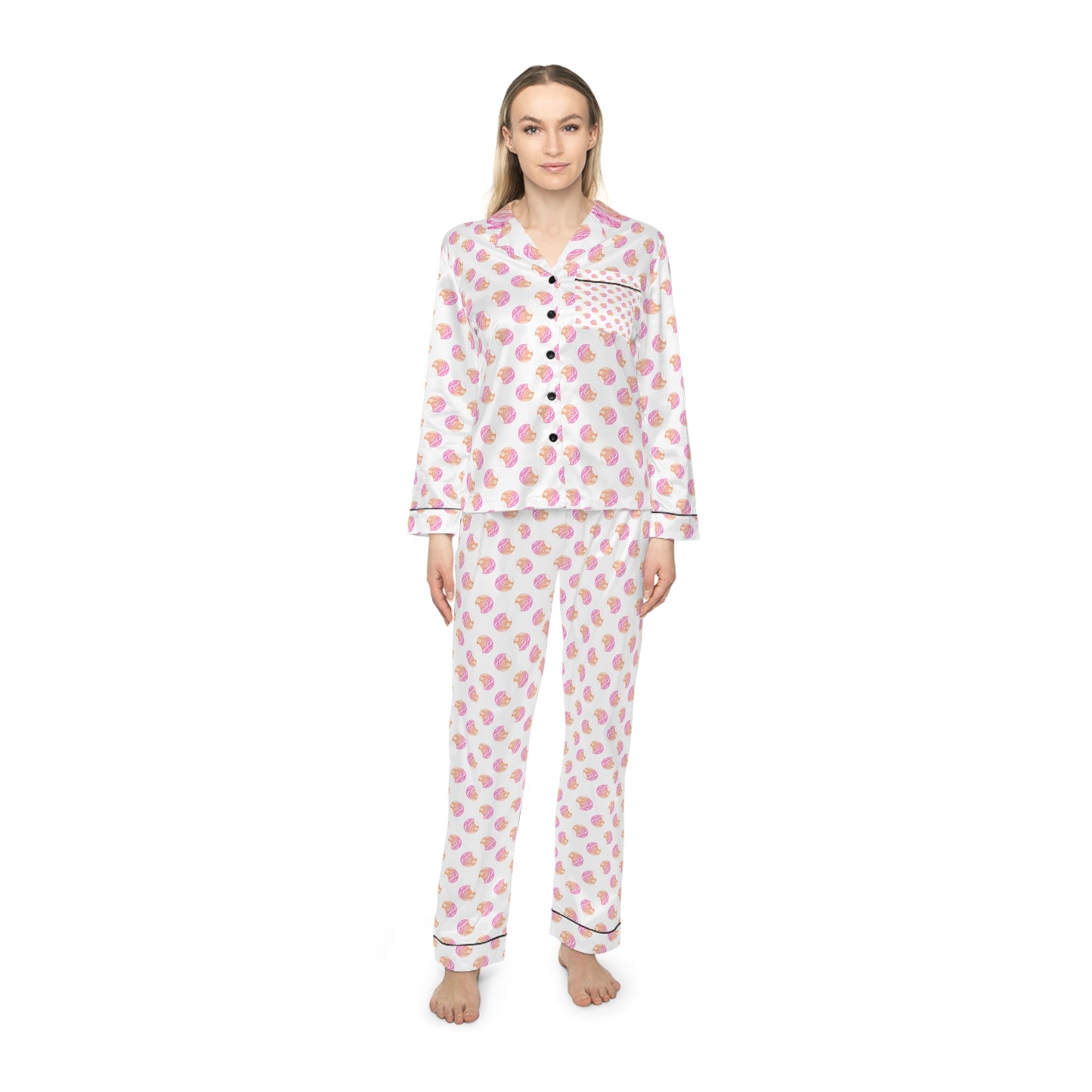 Women's Satin Pajama Set - Elegant Sleepwear