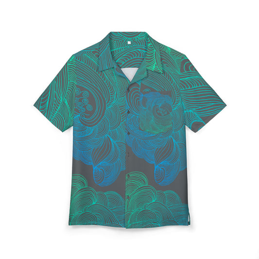 Unisex Hawaiian Button-Down Shirt - Tropical Summer Vibes