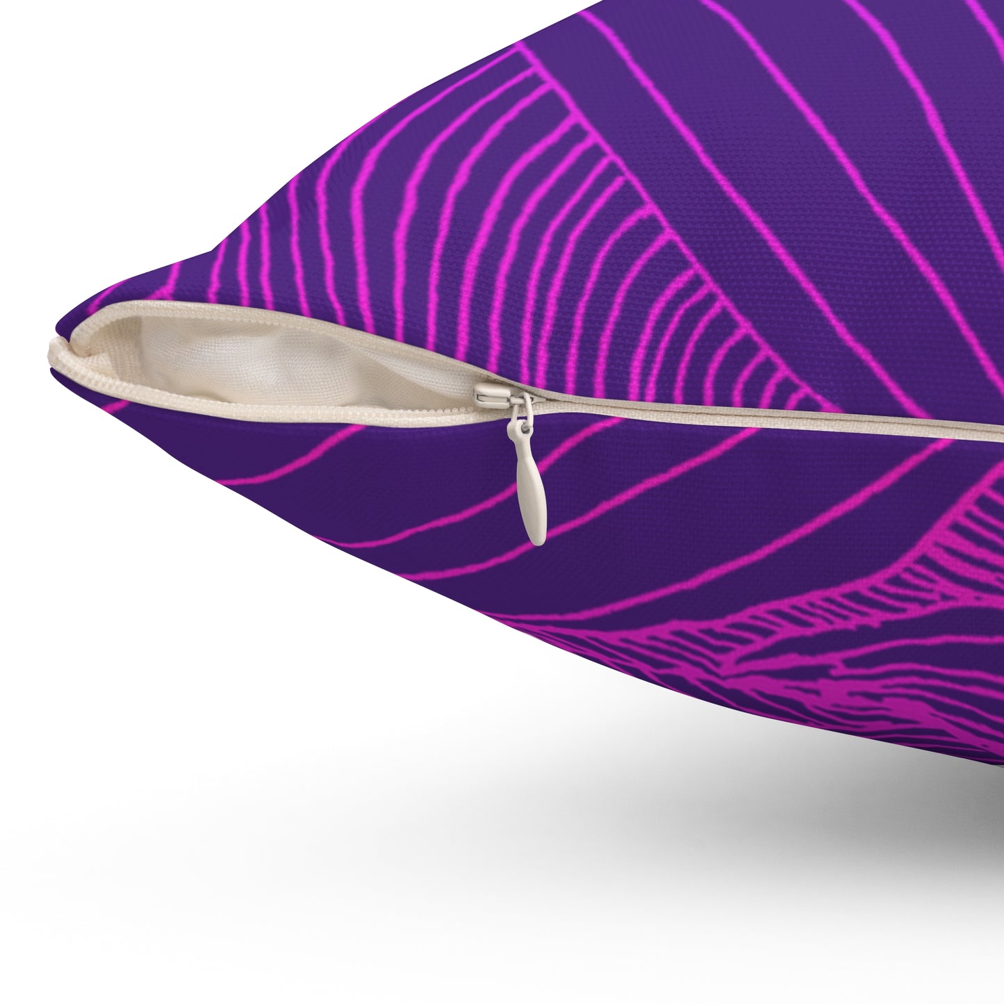 Whispers of Comfort-Spun Polyester Square Pillow