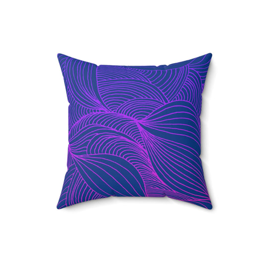 Whispers of Comfort-Spun Polyester Square Pillow