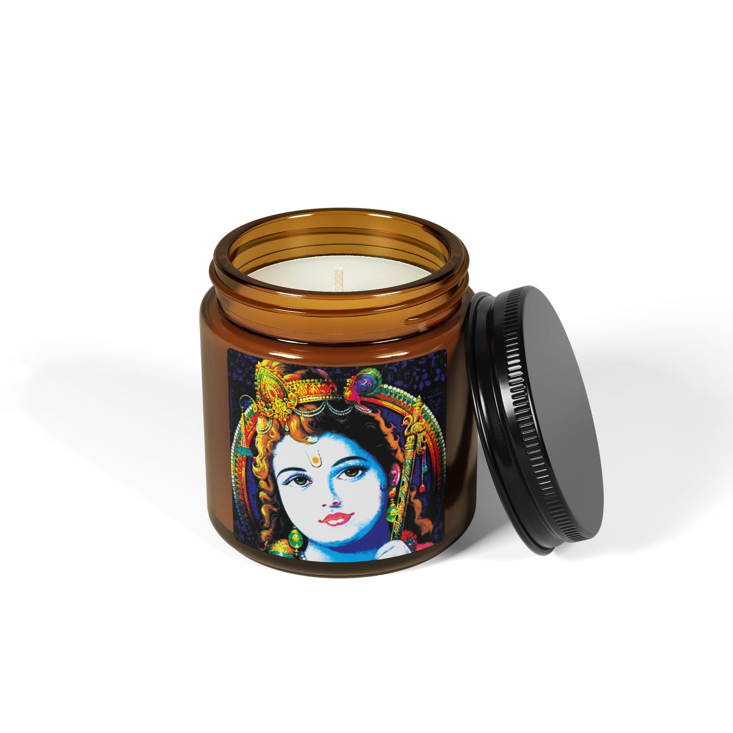 Illuminating Aromatic Floral Soy Candle in Amber Jar - Multi-Size Relaxation Spa Gift