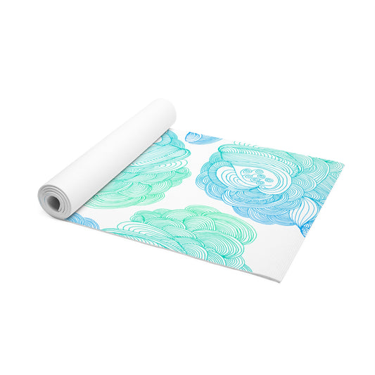Tranquil Waves Foam Yoga Mat - Comfortable Non-Slip Exercise Mat for All Levels