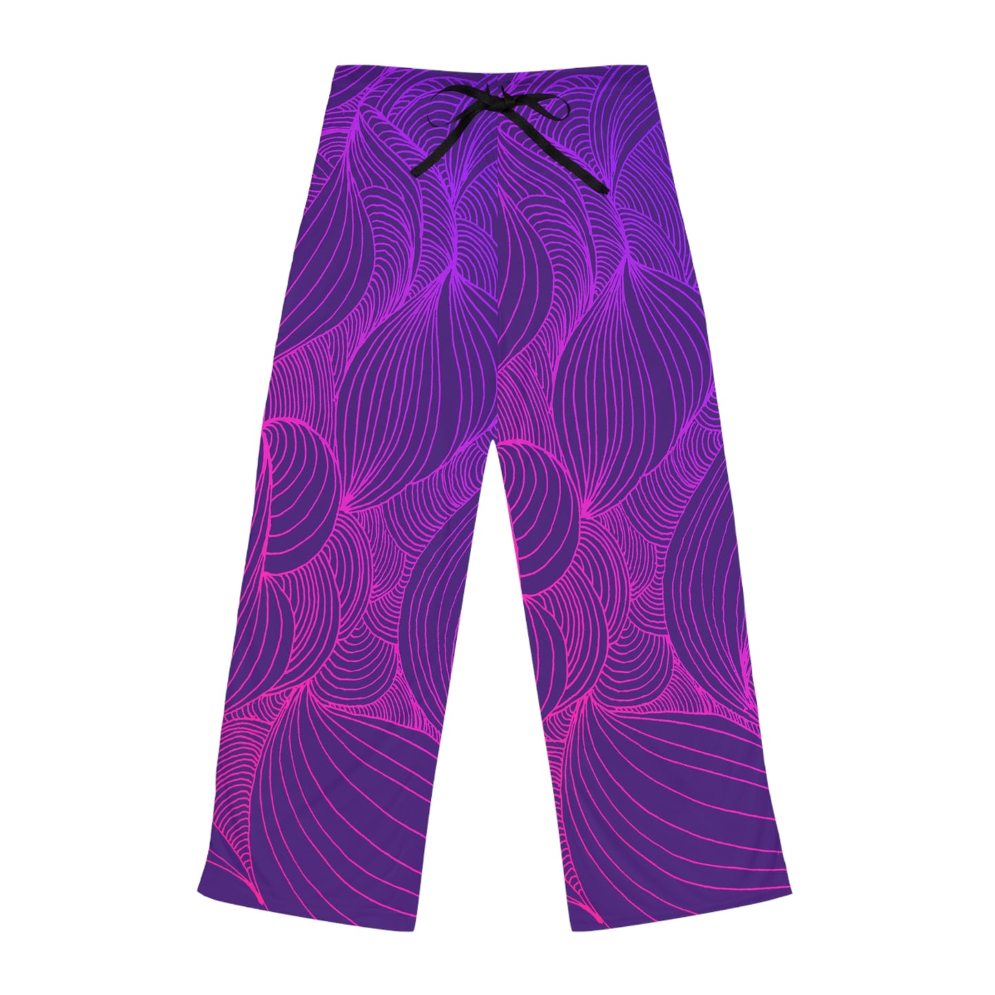 Stylish Women's Pajama Pants with Colorful Leaf Design