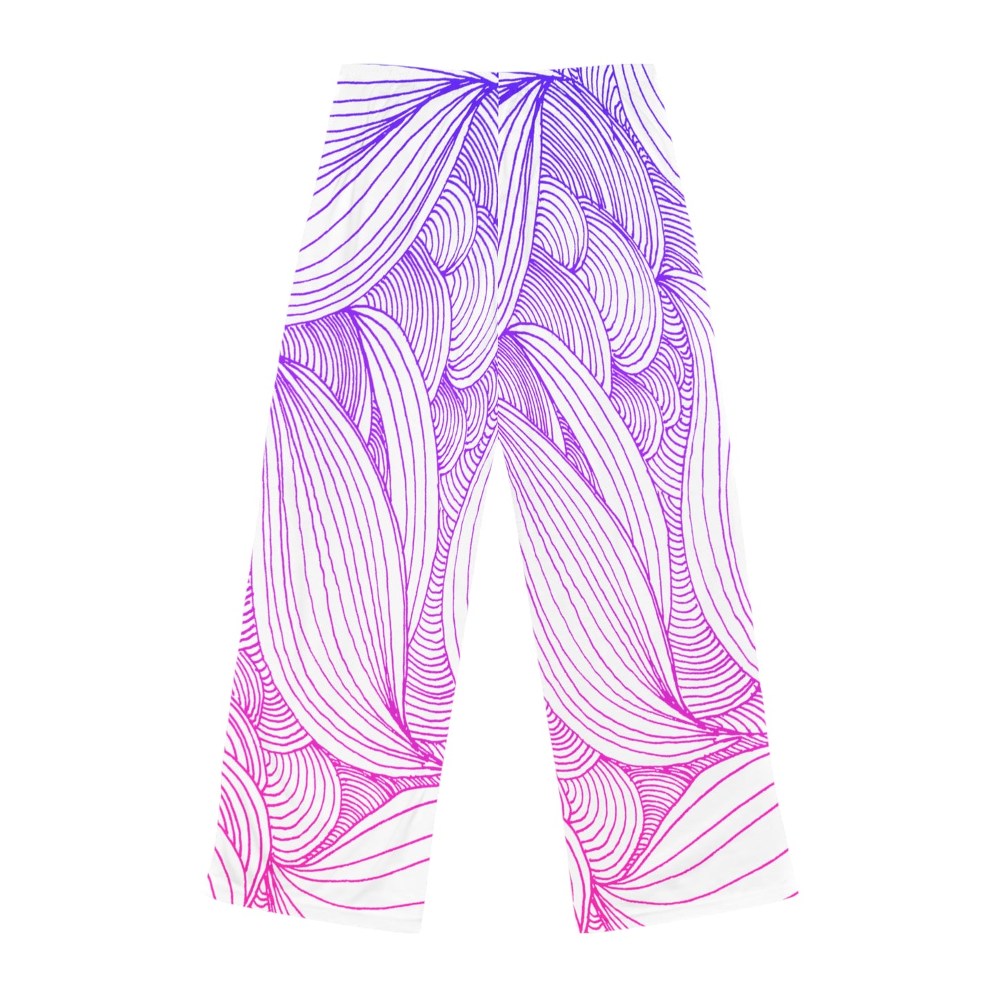 Stylish Women's Pajama Pants with Colorful Leaf Design