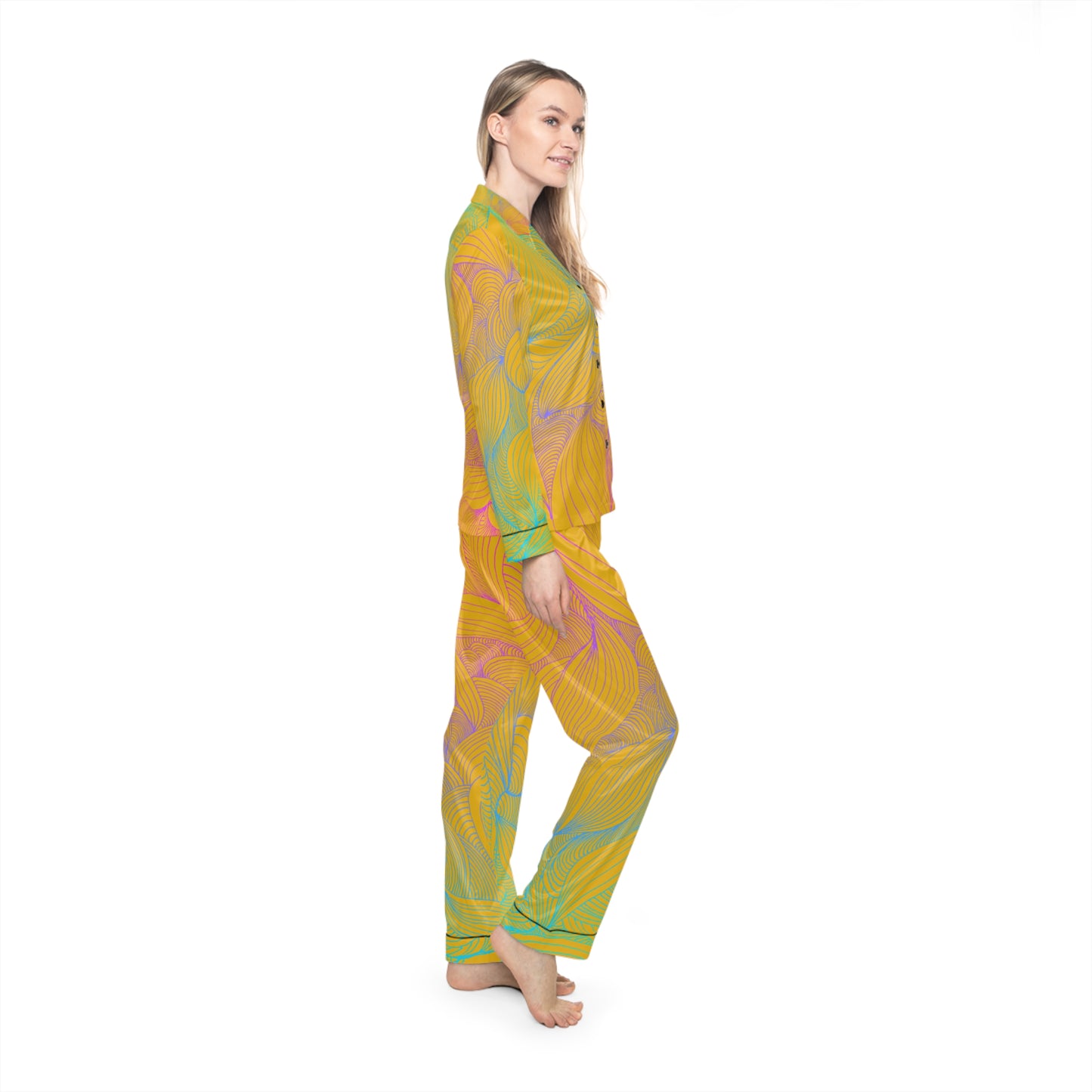 Women's Satin Pajama Set - Elegant Sleepwear