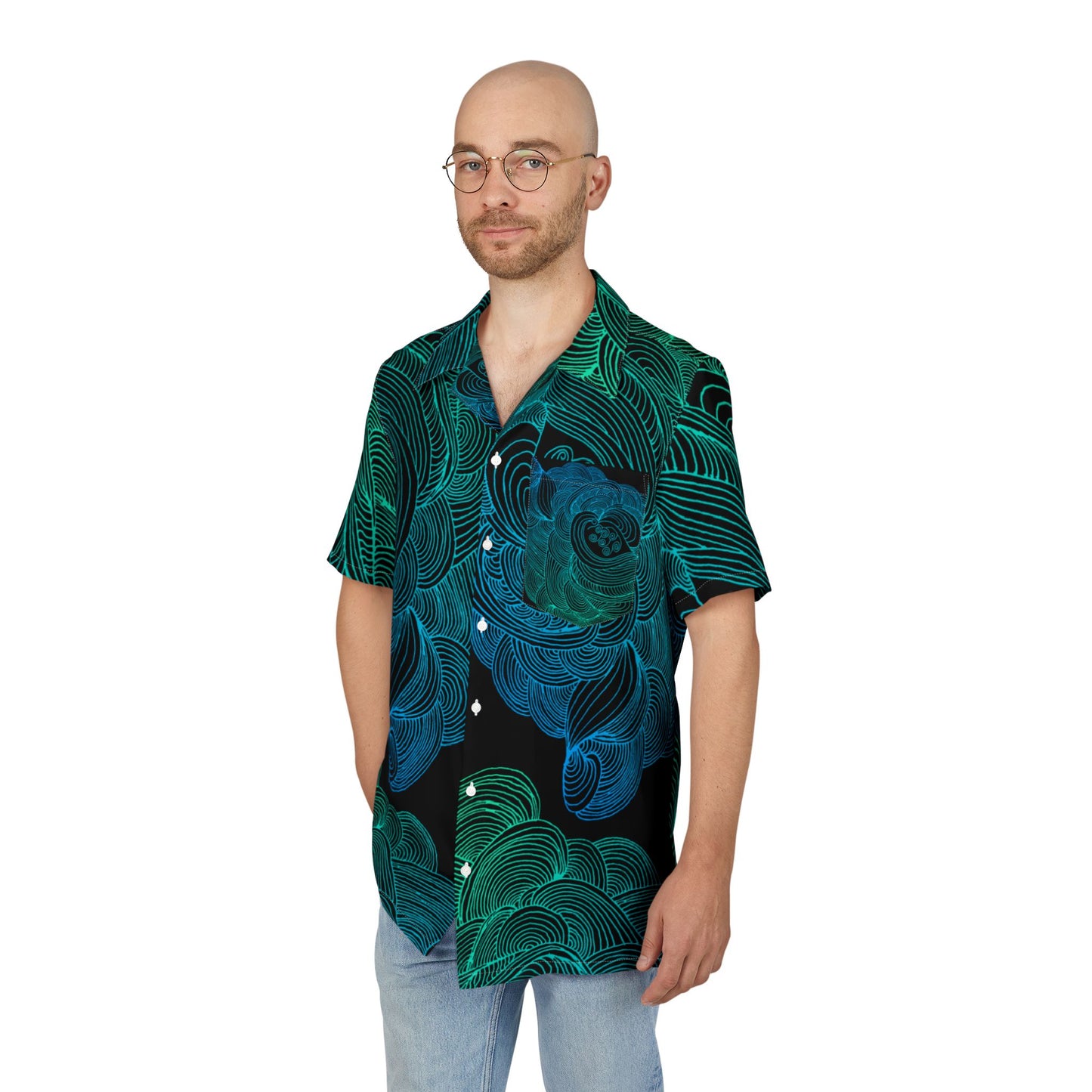 Unisex Hawaiian Button-Down Shirt - Tropical Summer Vibes