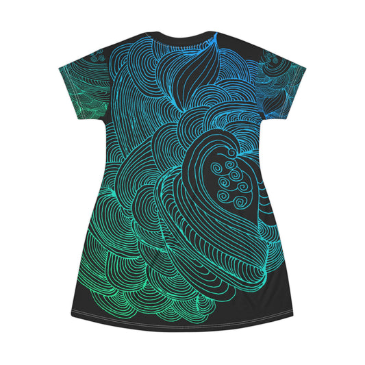 Flow of Love-T-Shirt Dress