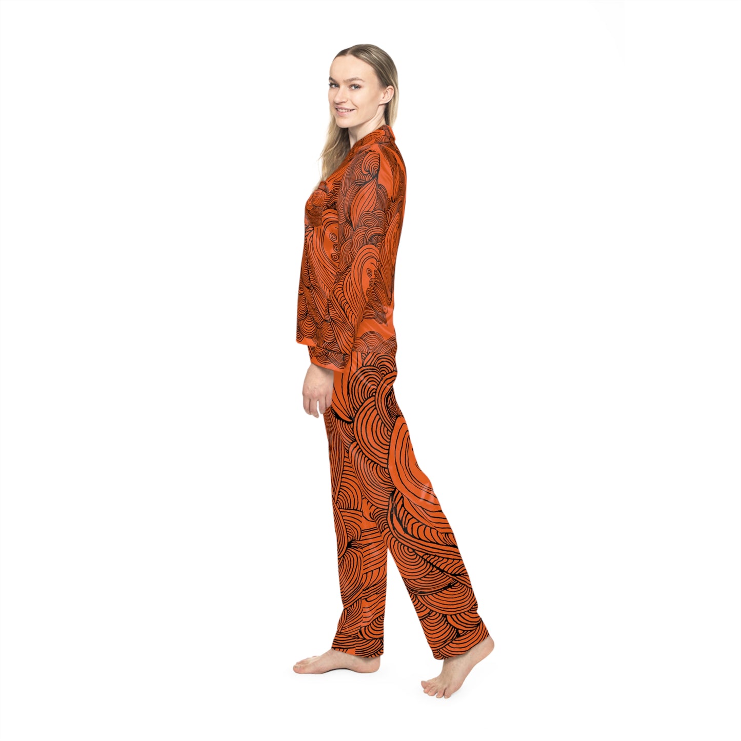 Women's Satin Pajama Set - Elegant Sleepwear