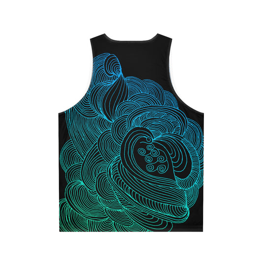 Chill Vibes Unisex Tank Top with Swirling Design