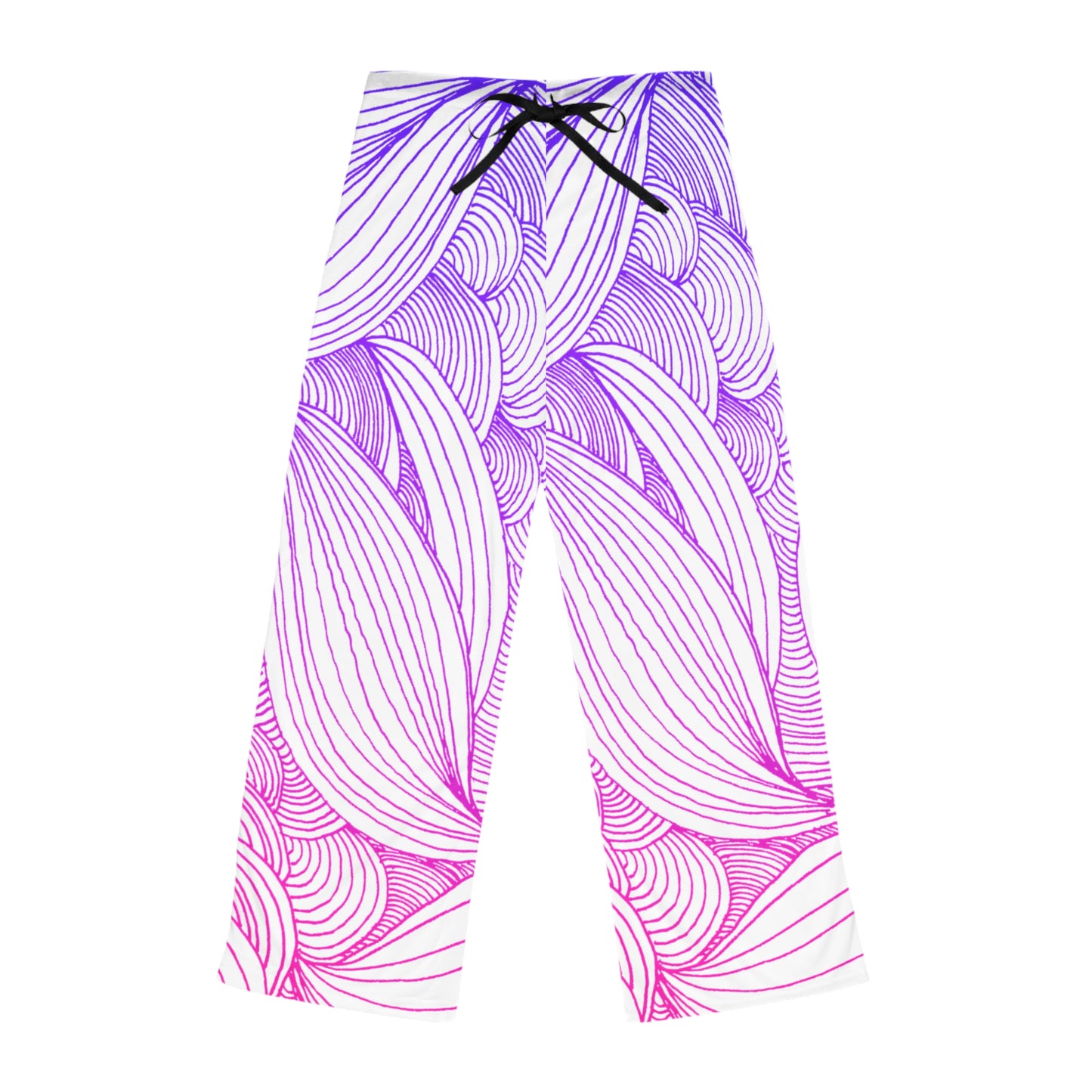 Stylish Women's Pajama Pants with Colorful Leaf Design