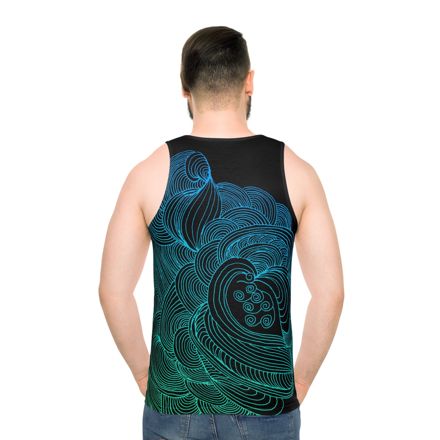 Chill Vibes Unisex Tank Top with Swirling Design