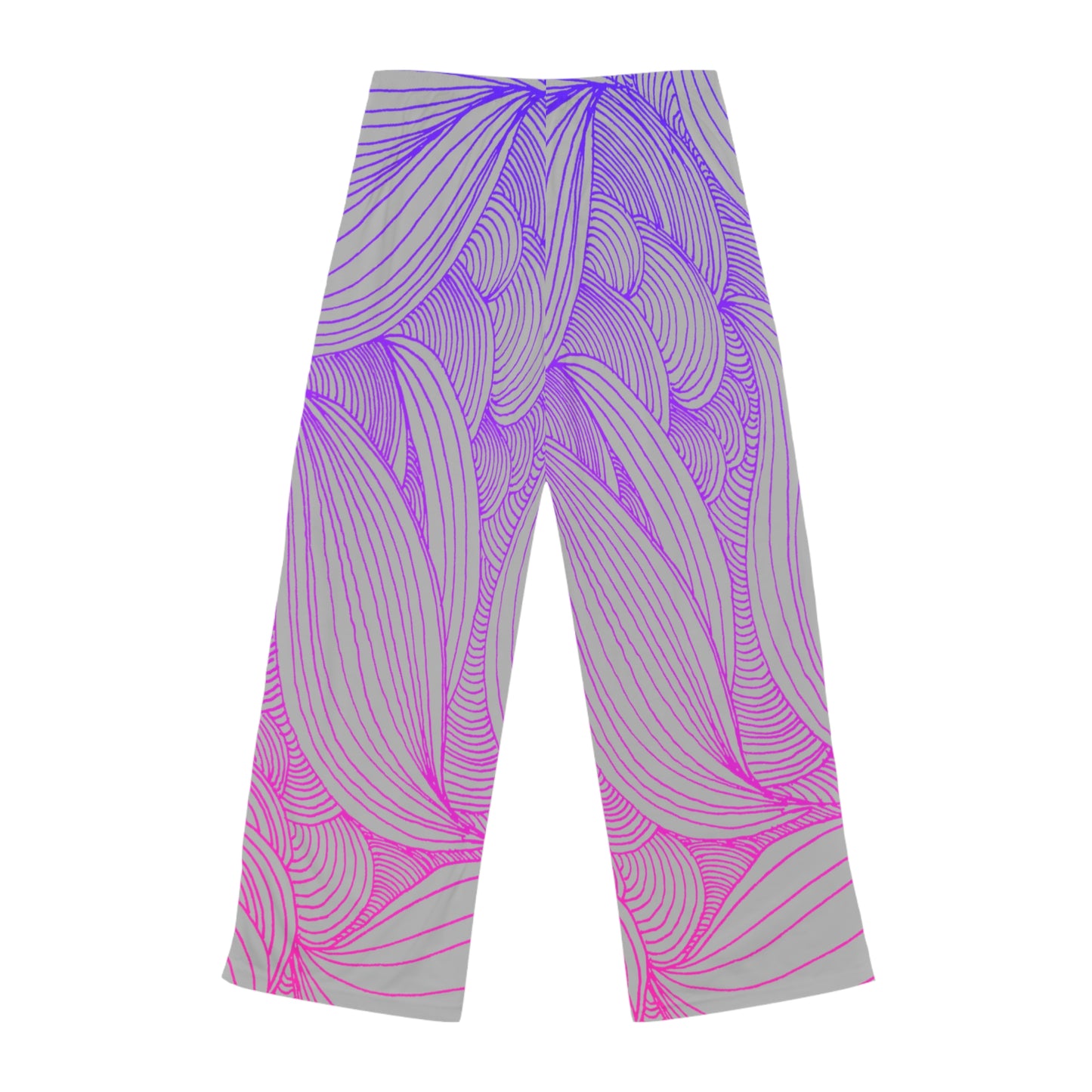 Stylish Women's Pajama Pants with Colorful Leaf Design